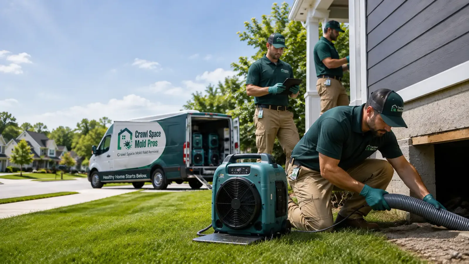 Crawl Space Mold Removal in Freehold, NY